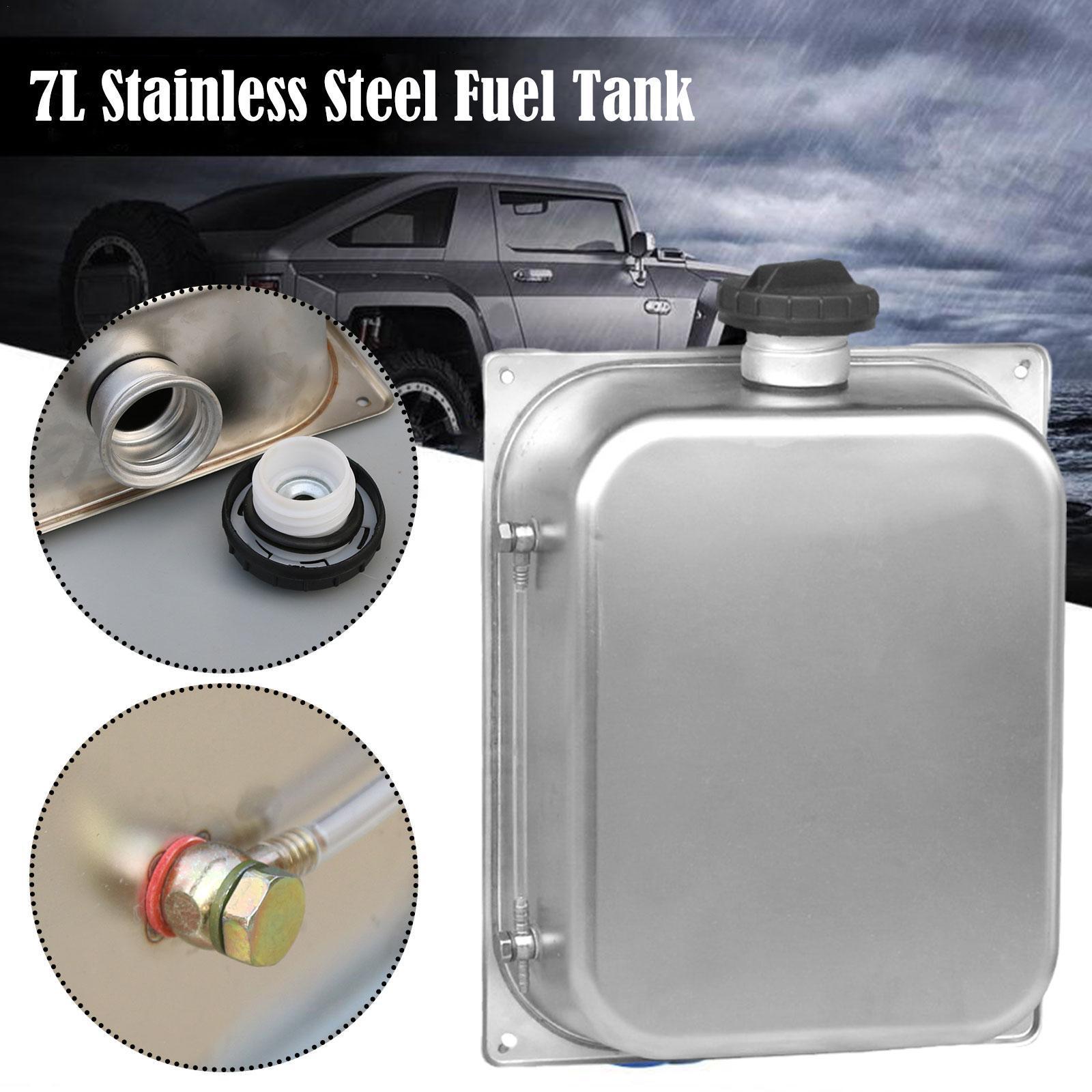 Stainless Steel Petrol Tank 7L Portable Replacement Petrol Tank