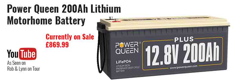 Power Queen Lithium 200Ah Battery Johnny's Backyard For Motorhome Accessories