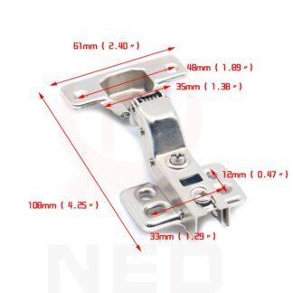 Motorhome Cabinet Hinges Stainless Steel Door Soft Closing for Cupboard Doors